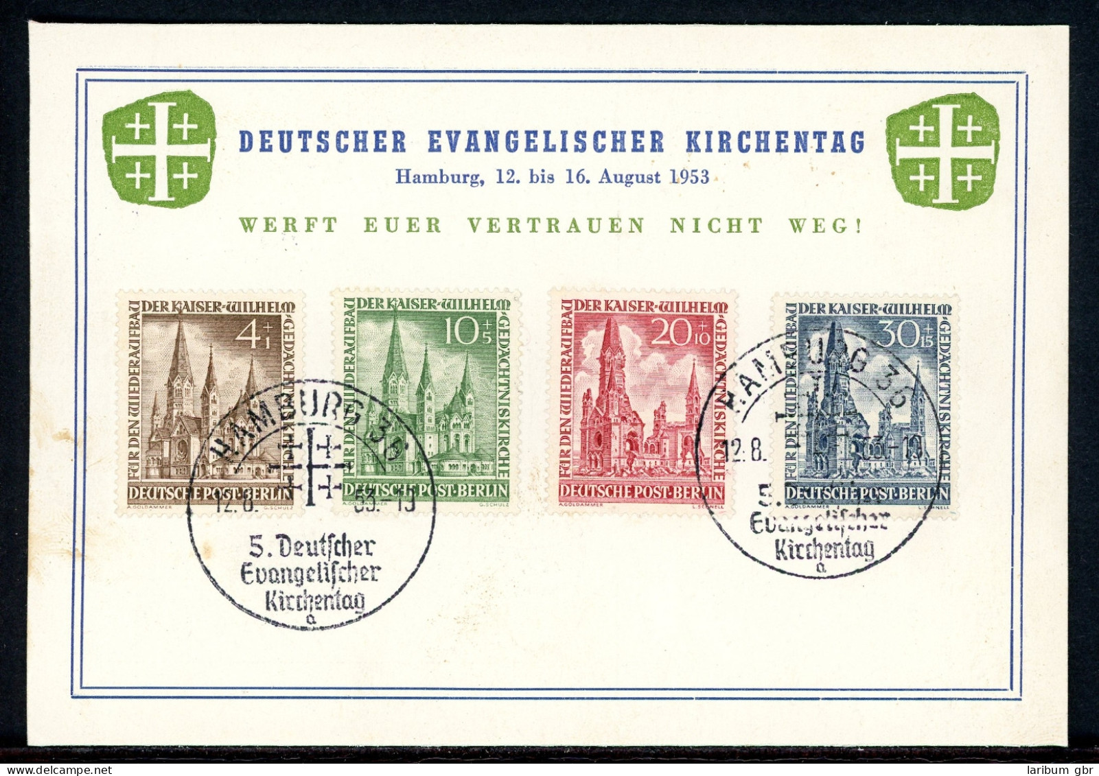 Berlin Sonder-Postkarte 106-09 Gestempelt Evgl. Kirchentag #HU050 - Sonstige & Ohne Zuordnung