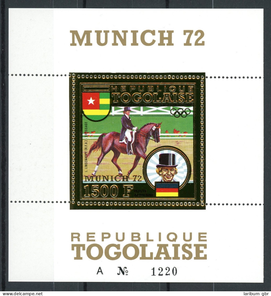 Togo Goldmarke Block 71 A Postfrisch Olympia 1972 München #HL466 - Togo (1960-...)