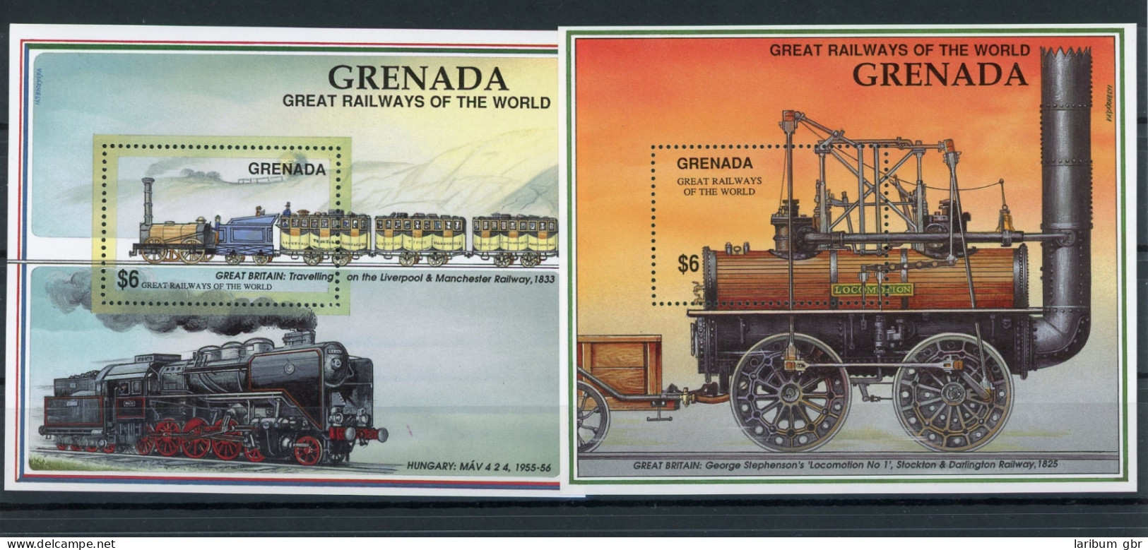 Grenada Block290-291 Postfrisch Eisenbahn #IV386 - Grenade (1974-...)