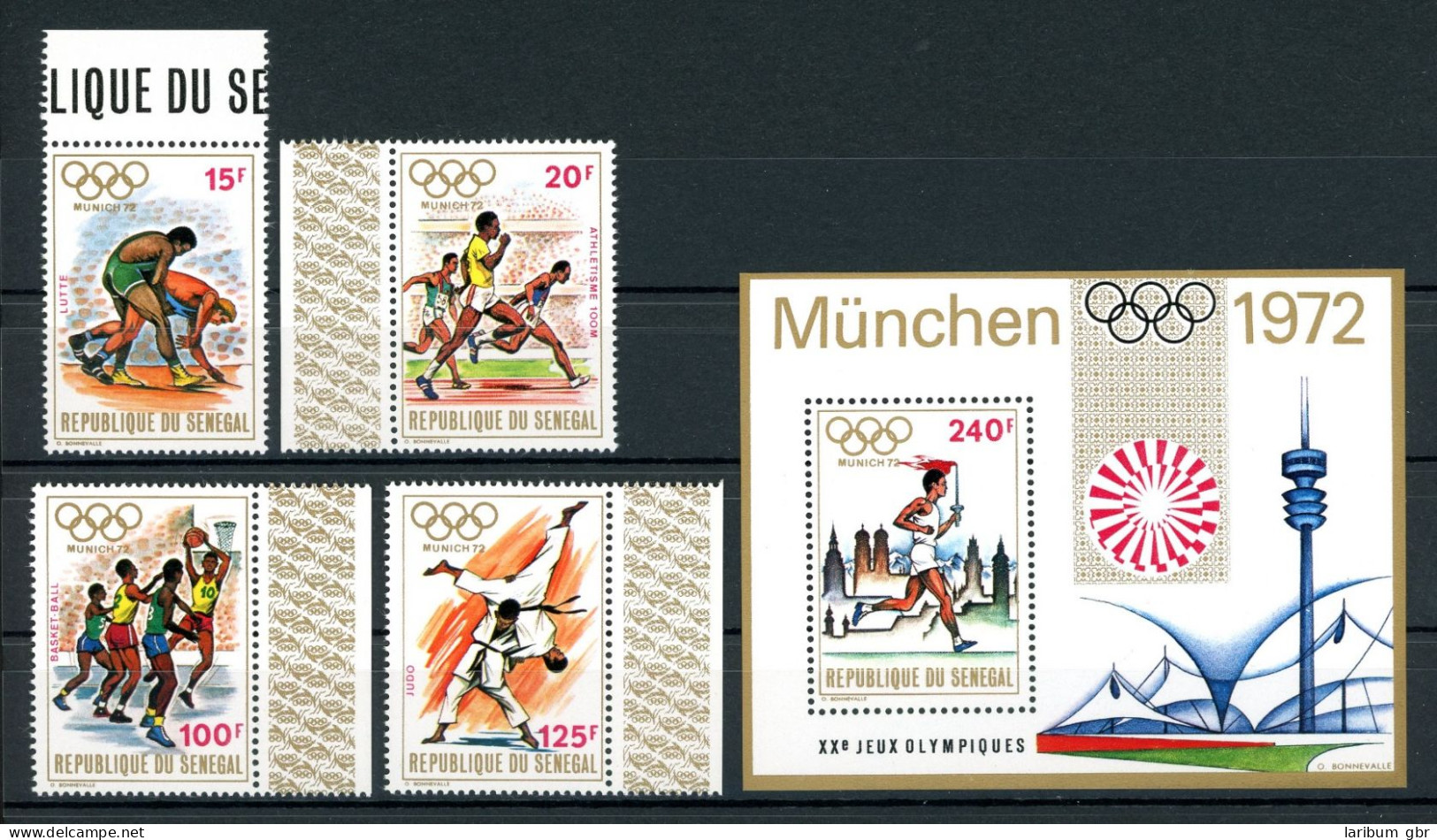 Senegal 494-497 + Bl. 10 Postfrisch Olympia München 1972 #JS087 - Senegal (1960-...)