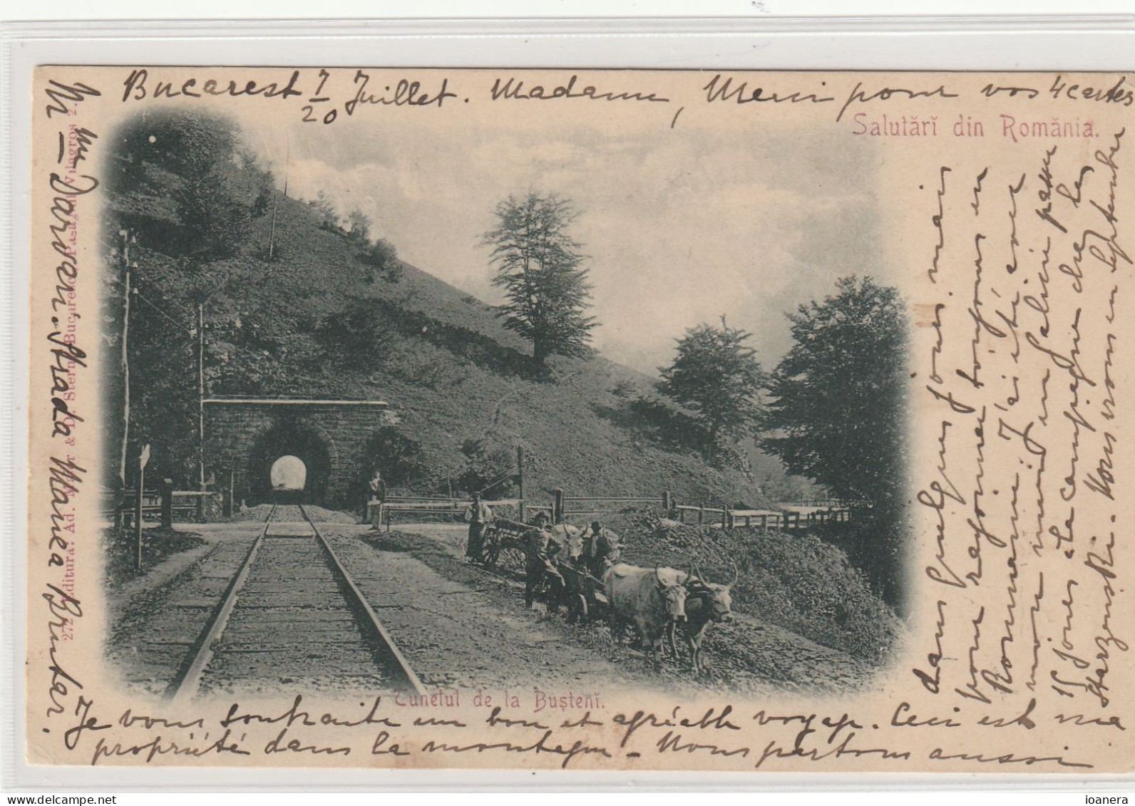 Busteni - Tunelul De La Busteni ,Salutari Din Romania - Romania
