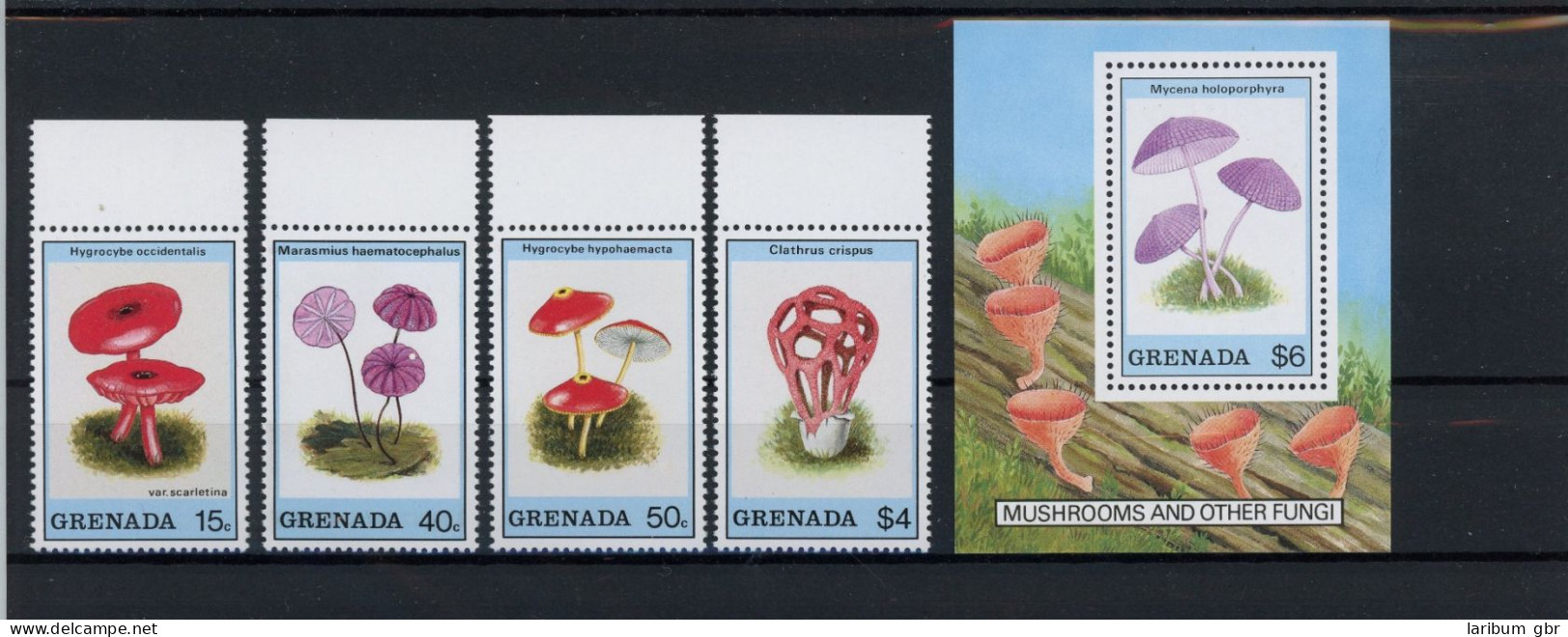 Grenada 2021-2028 Unvollständig, Block 227 Postfrisch Pilze #JO621 - Grenada (1974-...)