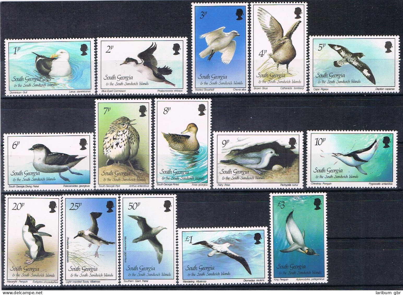 Süd-Georgien 150-164 Postfrisch Vögel, Pinguine #JD240 - Autres - Amérique