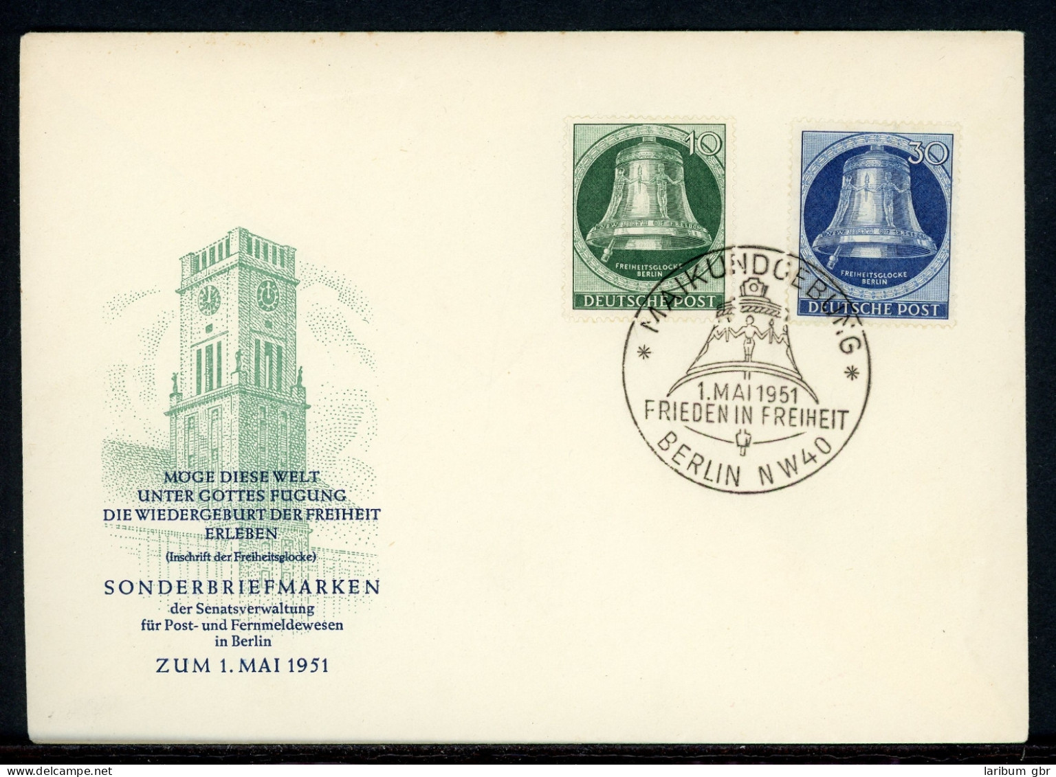 Berlin 76 + 78 Freiheitsglocke Ersttagesbrief/FDC #HU065 - Sonstige & Ohne Zuordnung