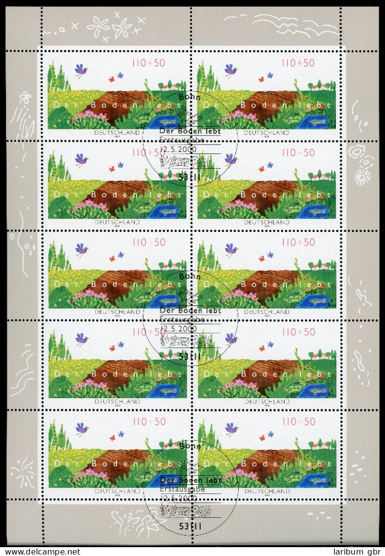 BRD 2116 Zehnerbogen Bonn Ersttagssonderstempel #GQ427 - Sonstige & Ohne Zuordnung