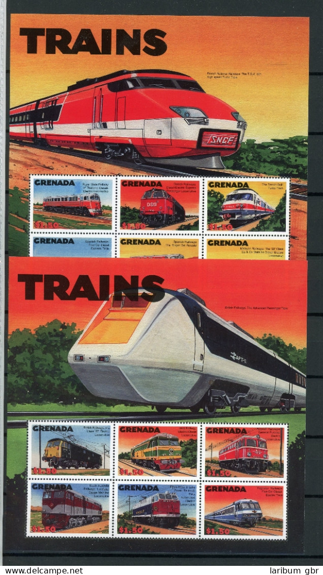 Grenada Kleinbogen 4323-4334 Postfrisch Eisenbahn #IJ078 - Grenada (1974-...)