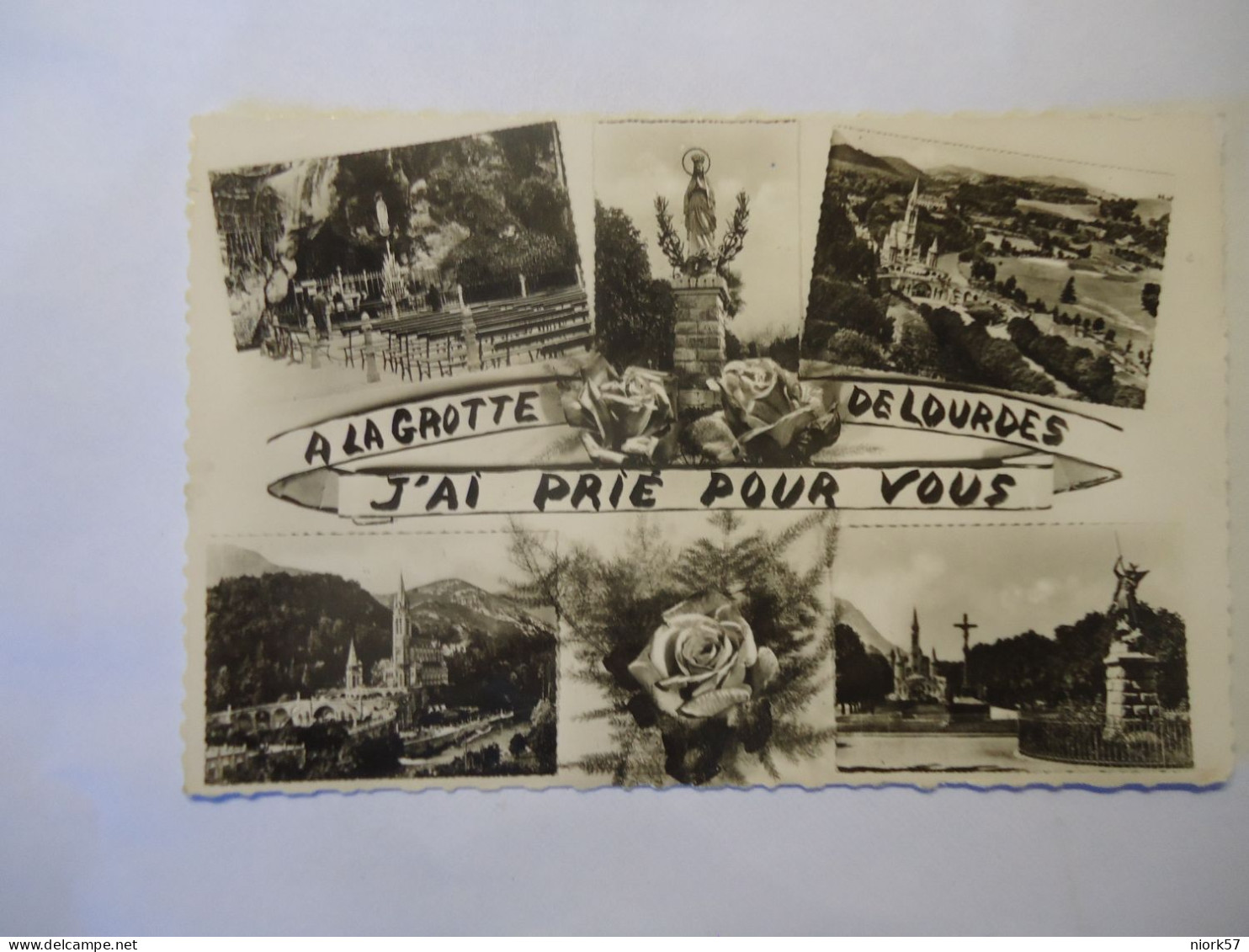 FRANCE   POSTCARDS LOURDES 1957 - Other & Unclassified