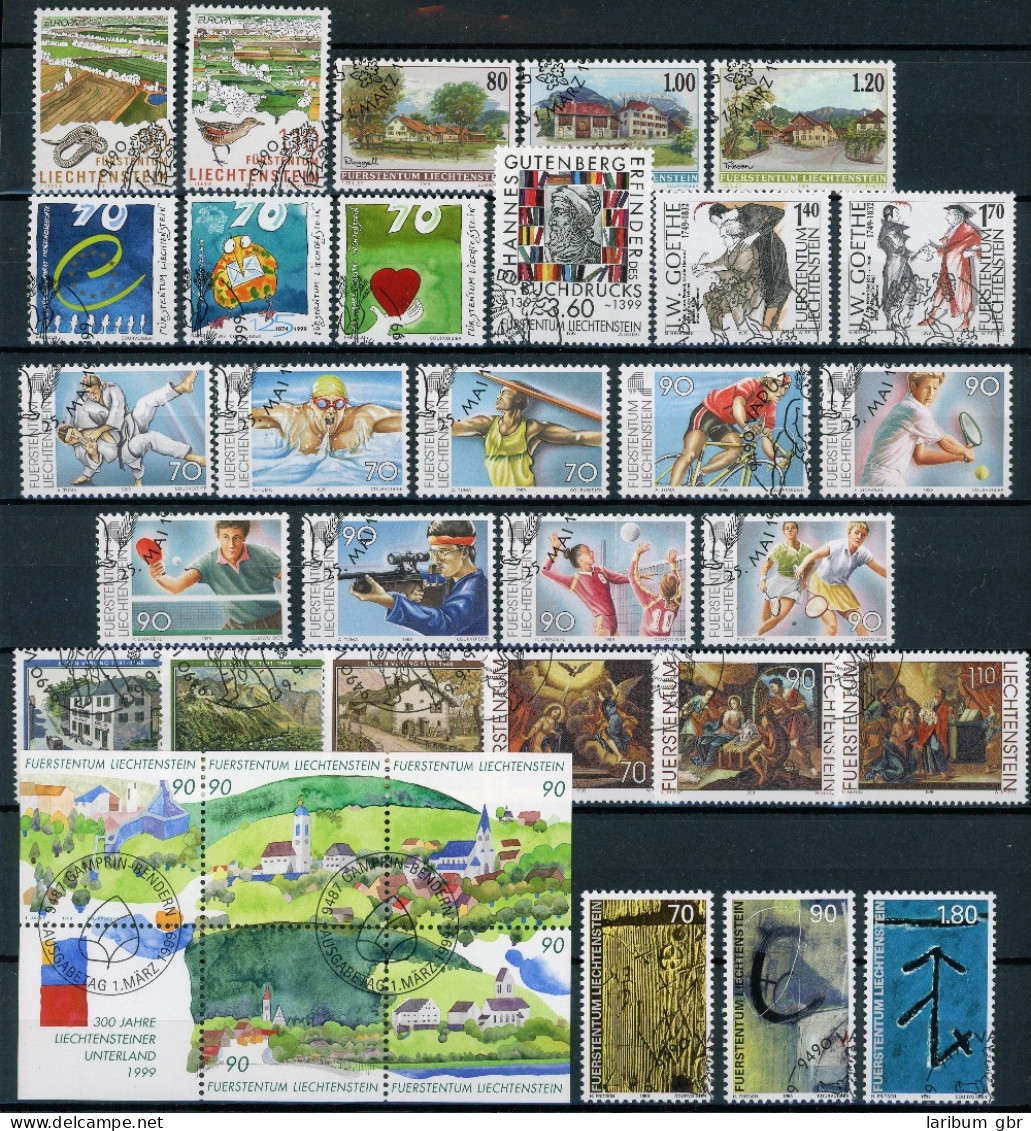 Liechtenstein Jahrgang 1999 Mit 1190-1223 Gestempelt #HX014 - Altri & Non Classificati