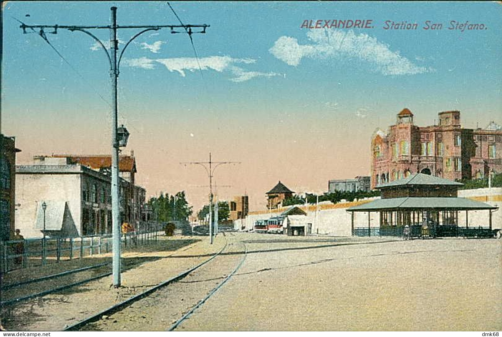 EGYPT - ALEXANDRIA / ALEXANDRIE - STATION SAN STEFANO - EDIT EMIL PINKAU & CIE - 1910s (12641) - Alexandrië