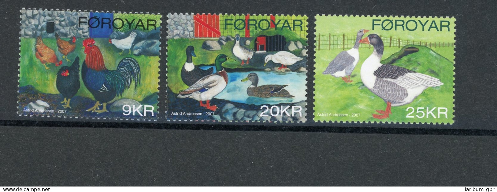 Färöer 312-614 Postfrisch Vögel #JD282 - Faroe Islands