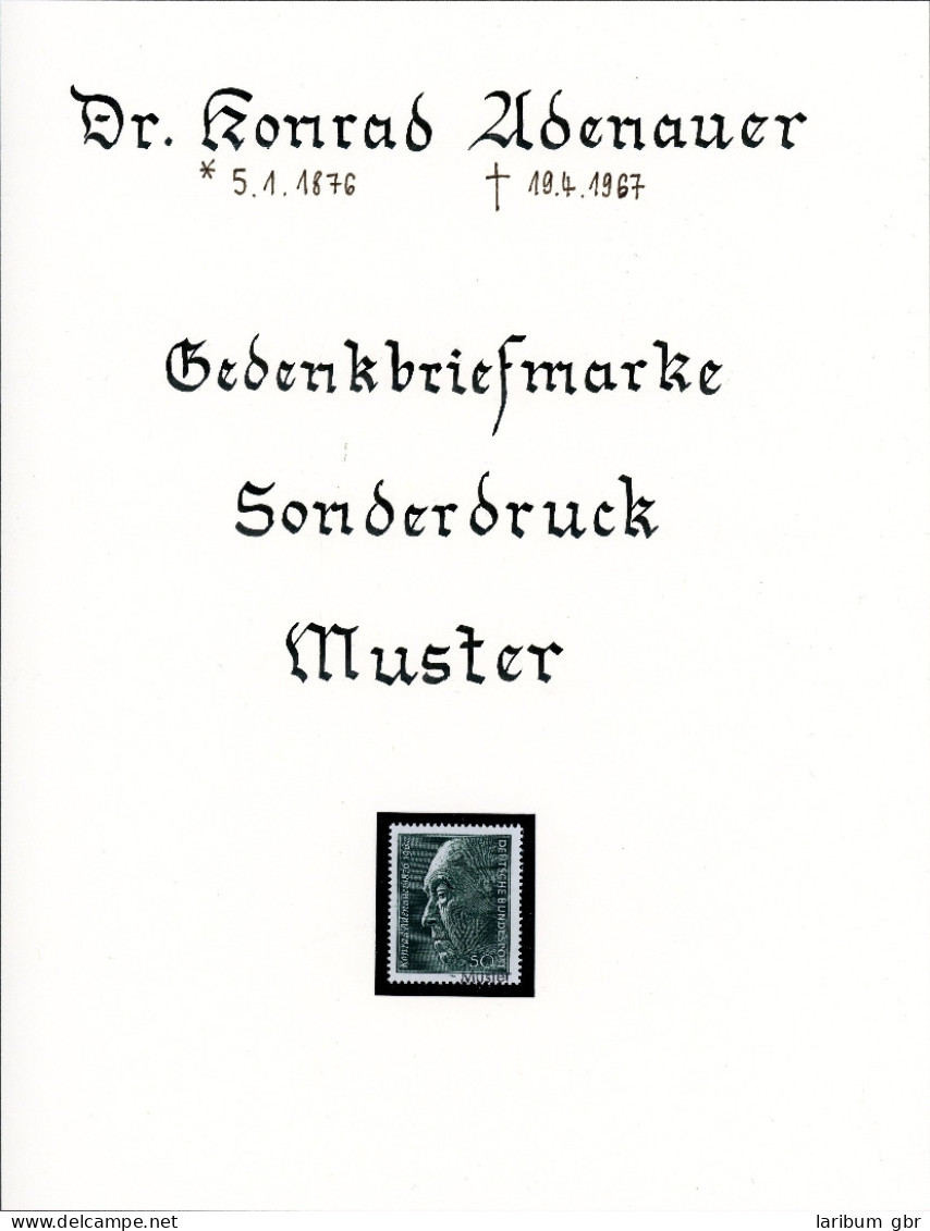 Bund Mustermarke 876 Postfrisch #KB509 - Sonstige & Ohne Zuordnung