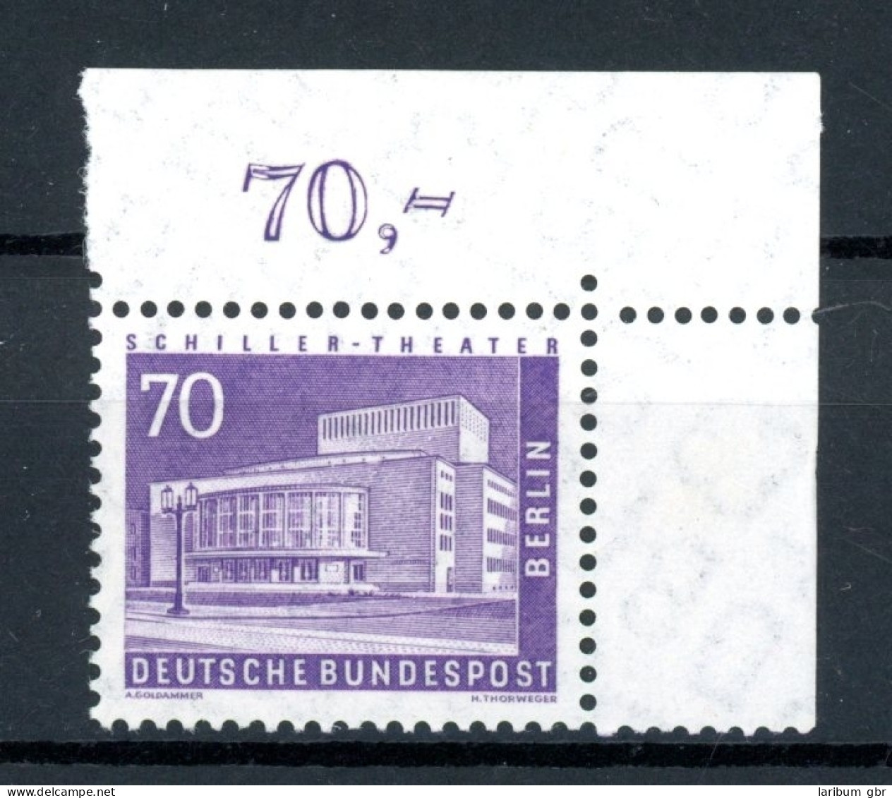 Berlin 152 V Eckrand Or Postfrisch #HU592 - Other & Unclassified