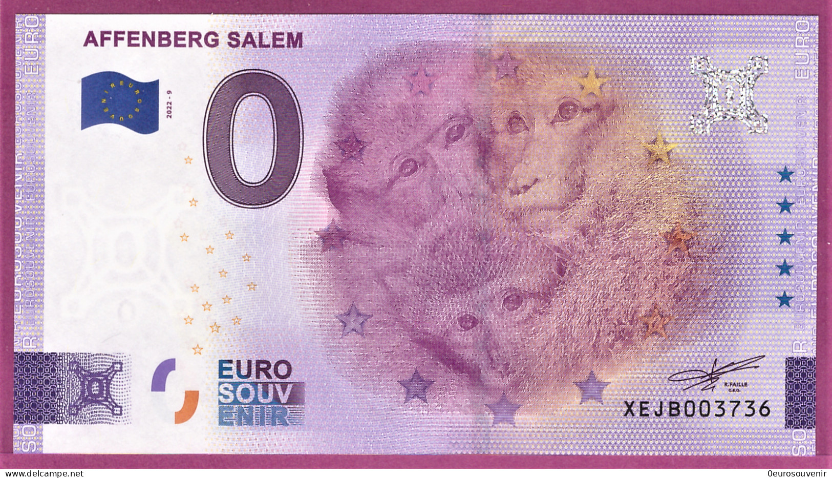 0-Euro XEJB 2022-9 AFFENBERG SALEM - Privéproeven