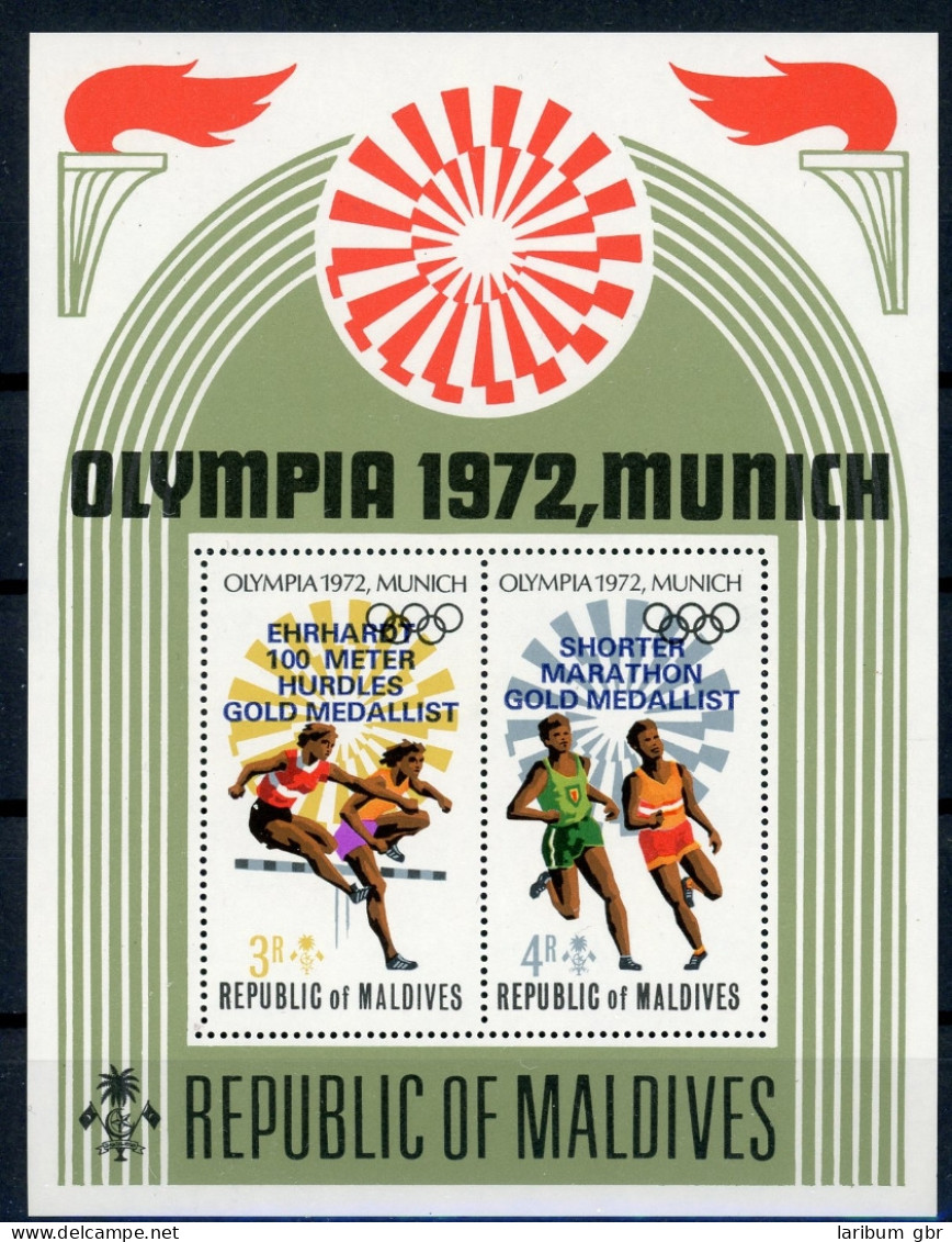 Malediven Block 15 A Postfrisch Olympiade #ID121 - Maldives (1965-...)