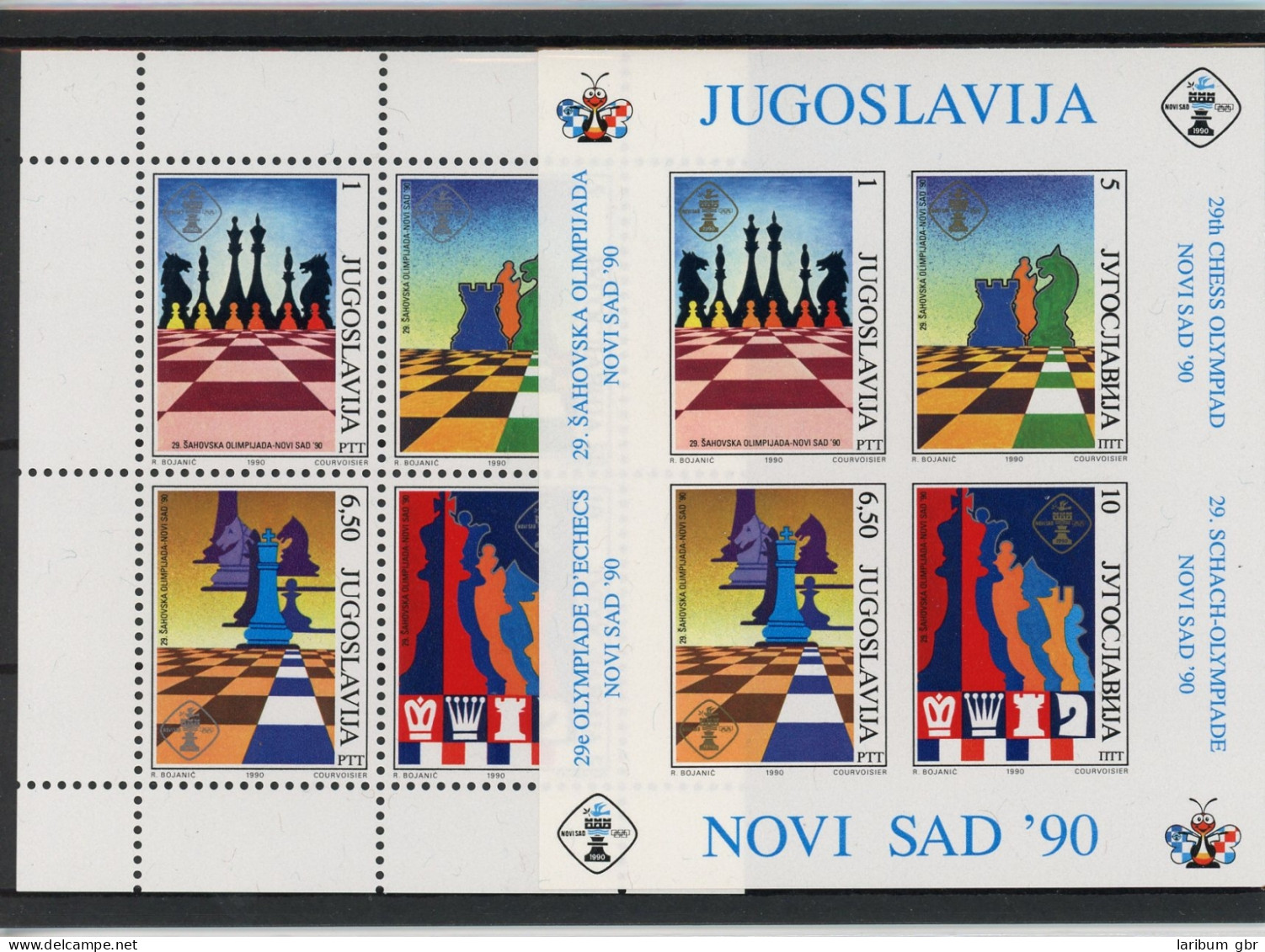 Jugoslawien Block 38-39 Postfrisch Schach #GI905 - Sonstige & Ohne Zuordnung