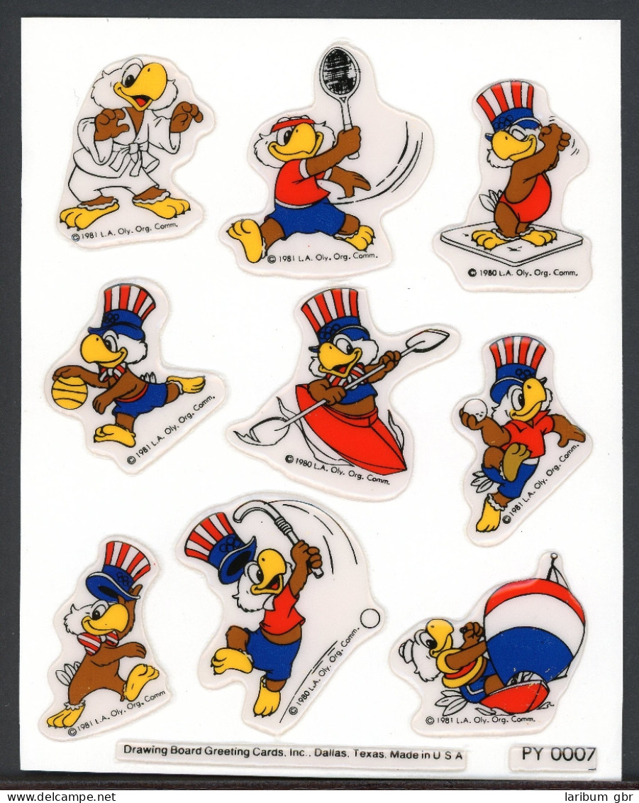 Olympische Sommerspiele Los Angeles 1984 Offiz. Maskottchen-Sticker KB #ID441 - Other & Unclassified