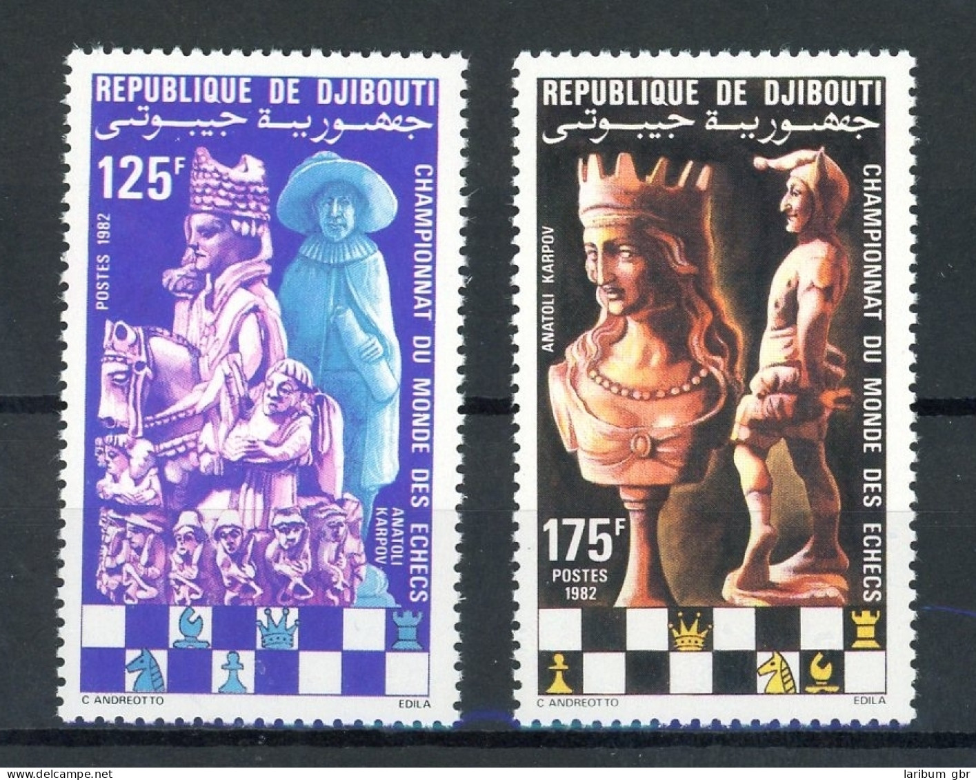 Dschibuti 331-332 Postfrisch Schach #GI964 - Yibuti (1977-...)