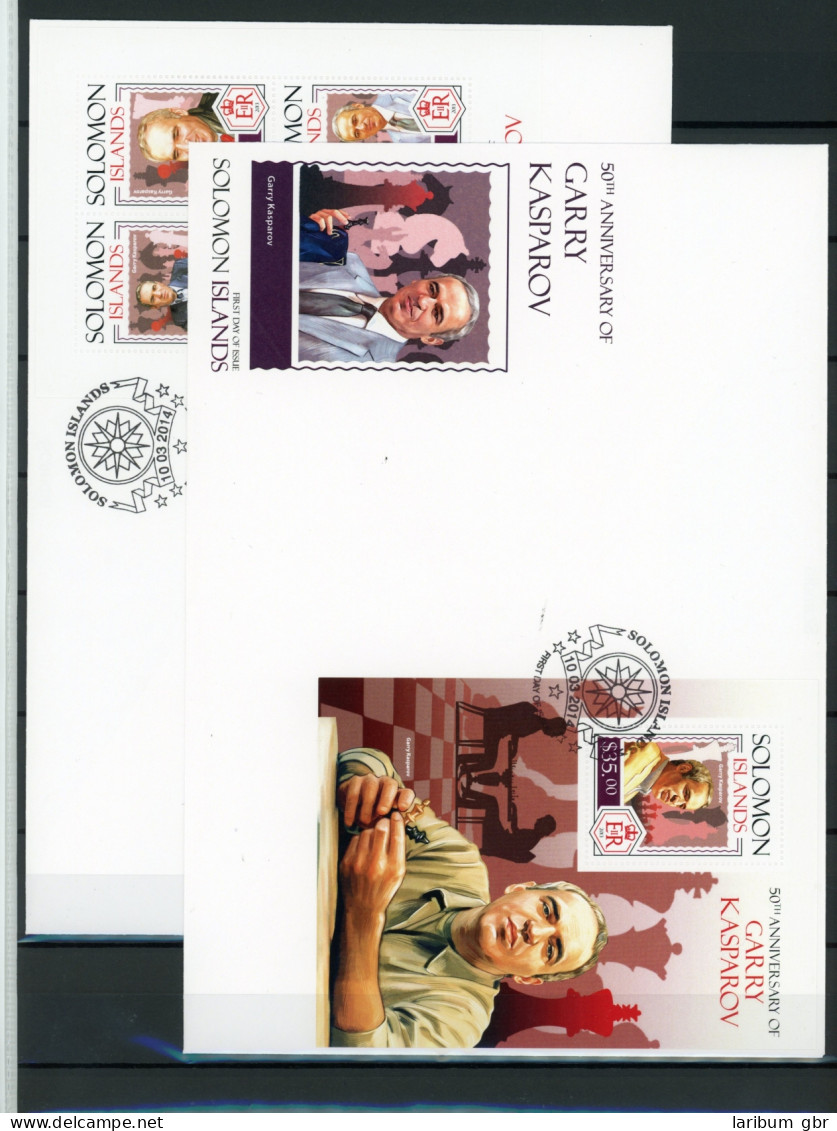 Salomon Inseln KB 2472-2475, Block 276 Schach Ersttagesbrief/FDC #JW718 - Solomon Islands (1978-...)