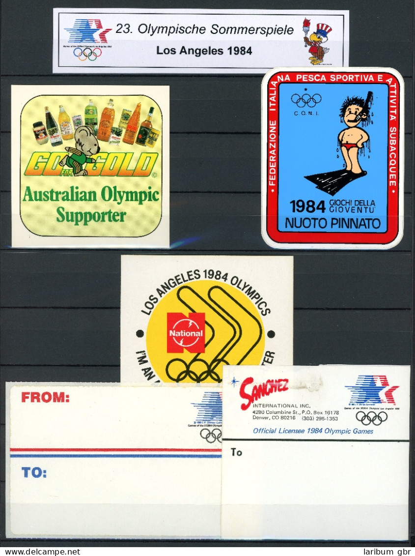 Olympische Sommerspiele Los Angeles 1984 Sponsoren-Aufkleber #IF315 - Sonstige & Ohne Zuordnung