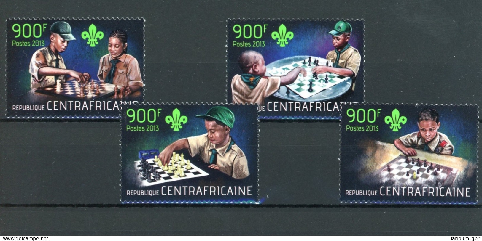 Zentralafrikanische Republik 4351-4354 Postfrisch Schach #GM603 - Central African Republic