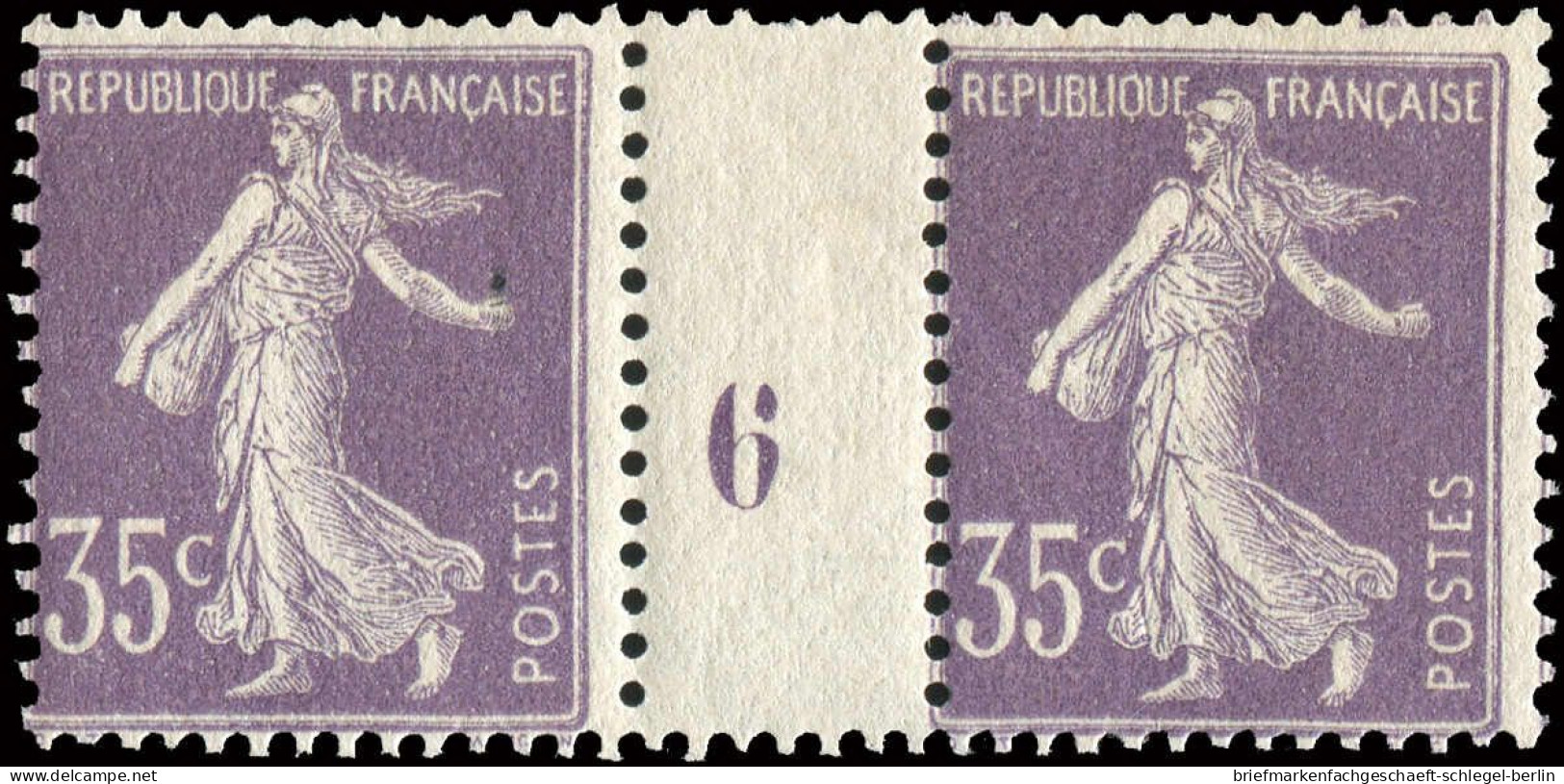 Frankreich, 1906, 121 I ZS, Postfrisch - Sonstige & Ohne Zuordnung