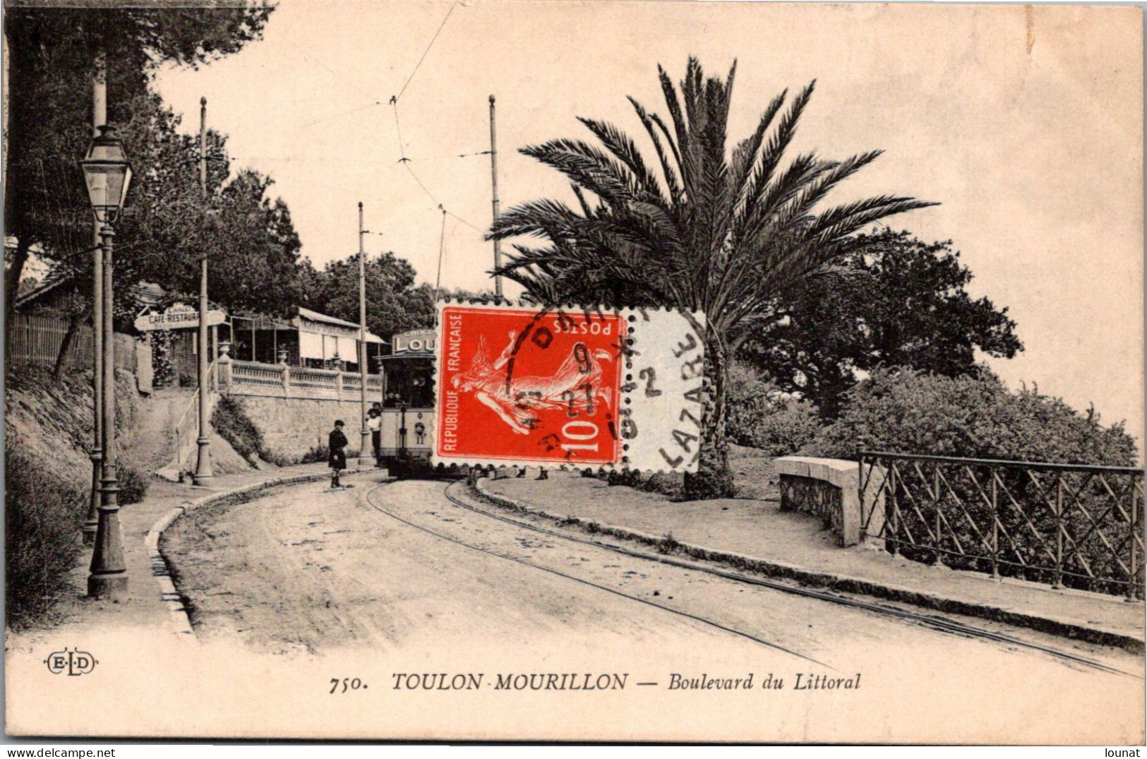 83 TOULON MOURILLON - Boulevard Du Littoral - Tramway (coupure En Haut Droite - Toulon