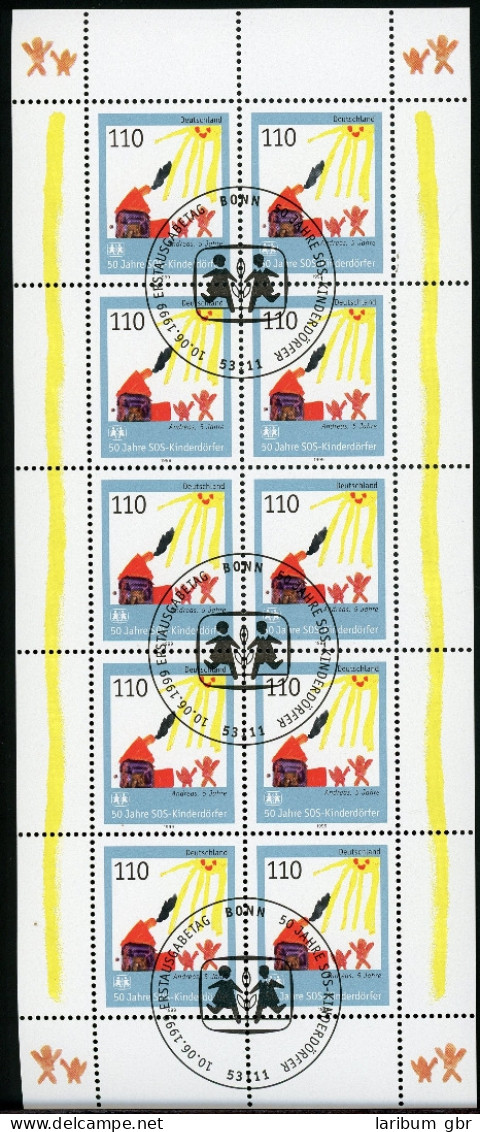 BRD 2062 Zehnerbogen Bonn Ersttagssonderstempel #GQ393 - Sonstige & Ohne Zuordnung