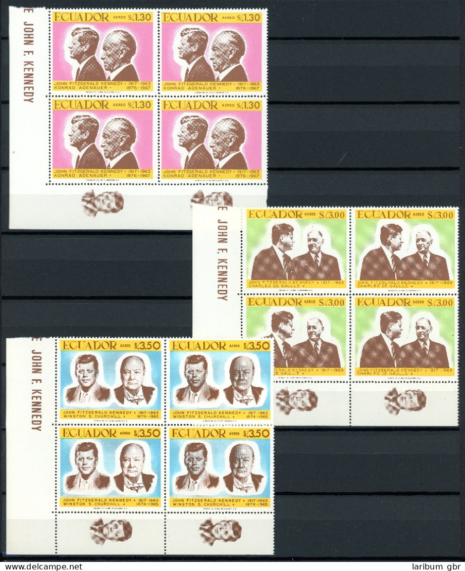 Ecuador 4er 1374-1379 Postfrisch Kennedy, Adenauer, Churchill #IX496 - Ecuador