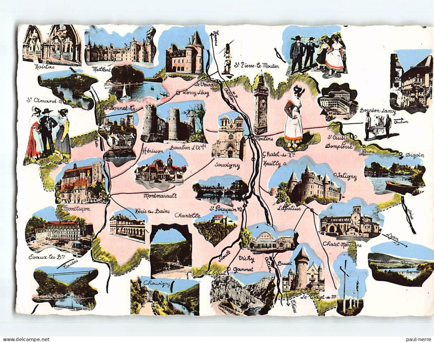Carte De L'Allier - Très Bon état - Other & Unclassified