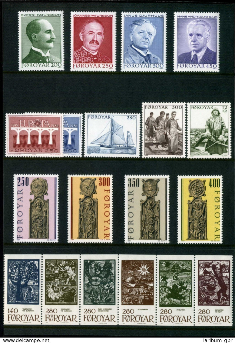 Färöer Jahresmappe 1984 Postfrisch #IV315 - Faroe Islands