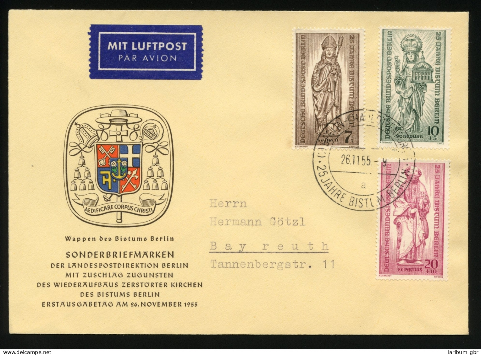 Berlin 132-134 Ersttagesbrief/FDC #IA073 - Autres & Non Classés