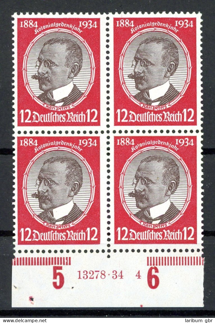 Deutsches Reich 4er Block 542 X Postfrisch Mit HAN #HU037 - Unused Stamps