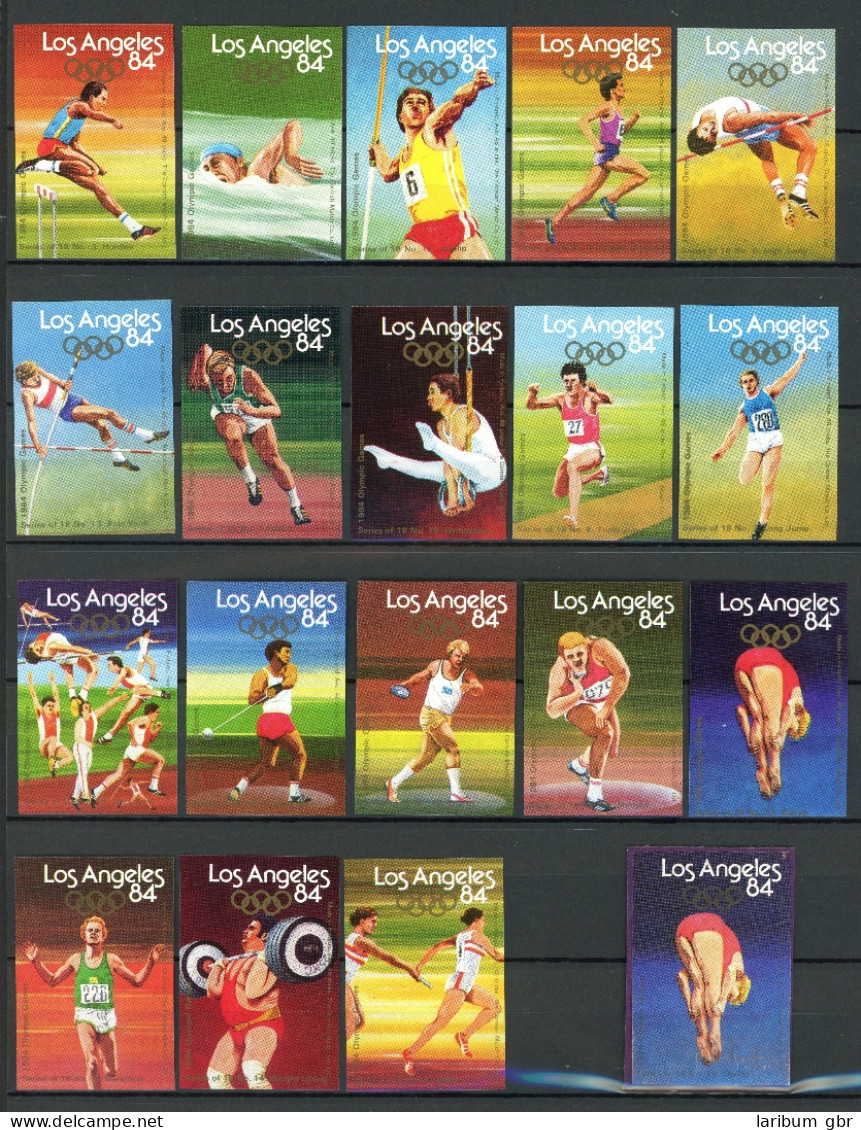 Olympische Sommerspiele Los Angeles 1984 18 Sportarten Vignetten #IF320 - Sonstige & Ohne Zuordnung