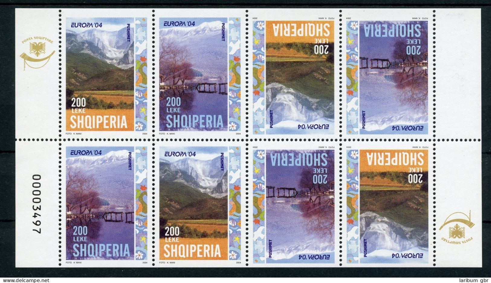 Albanien H-Blatt 8 Mit 2966-2967 D Postfrisch Cept #GQ450 - Albania