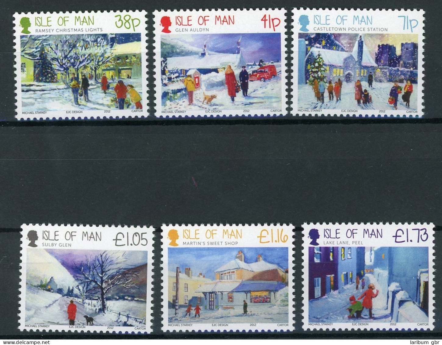 Isle Of Man 1808-1813 Postfrisch Weihnachten #HO211 - Sonstige & Ohne Zuordnung