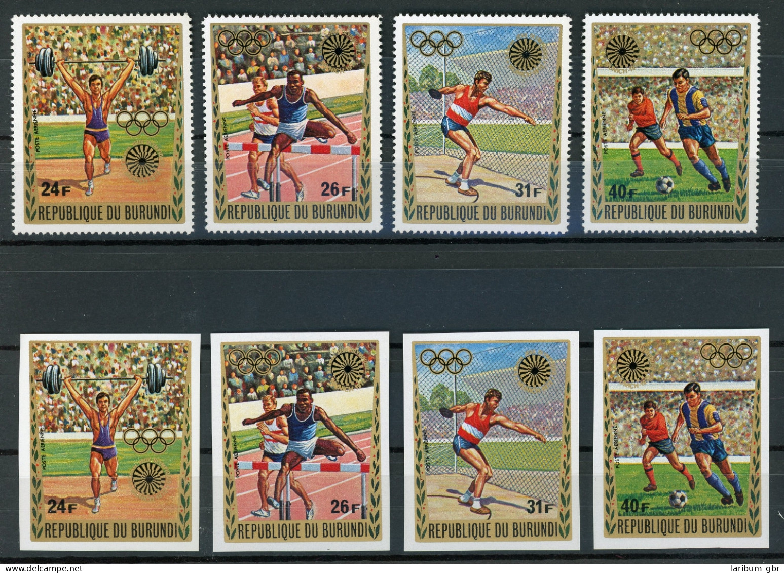 Burundi 863-866 A+B Postfrisch Olympia 1972 #ID219 - Autres & Non Classés