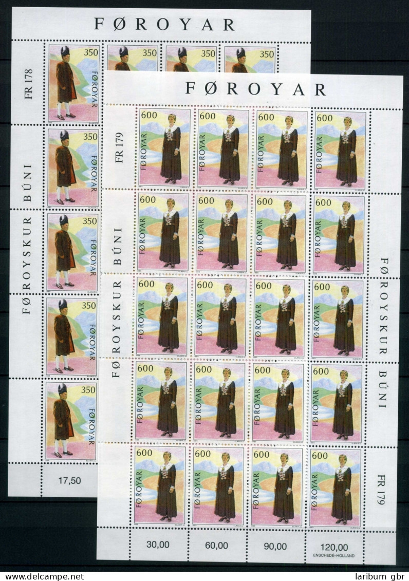 Färöer Kleinbögen 182-183 Postfrisch Cept Mitläufer #IV285 - Sonstige & Ohne Zuordnung