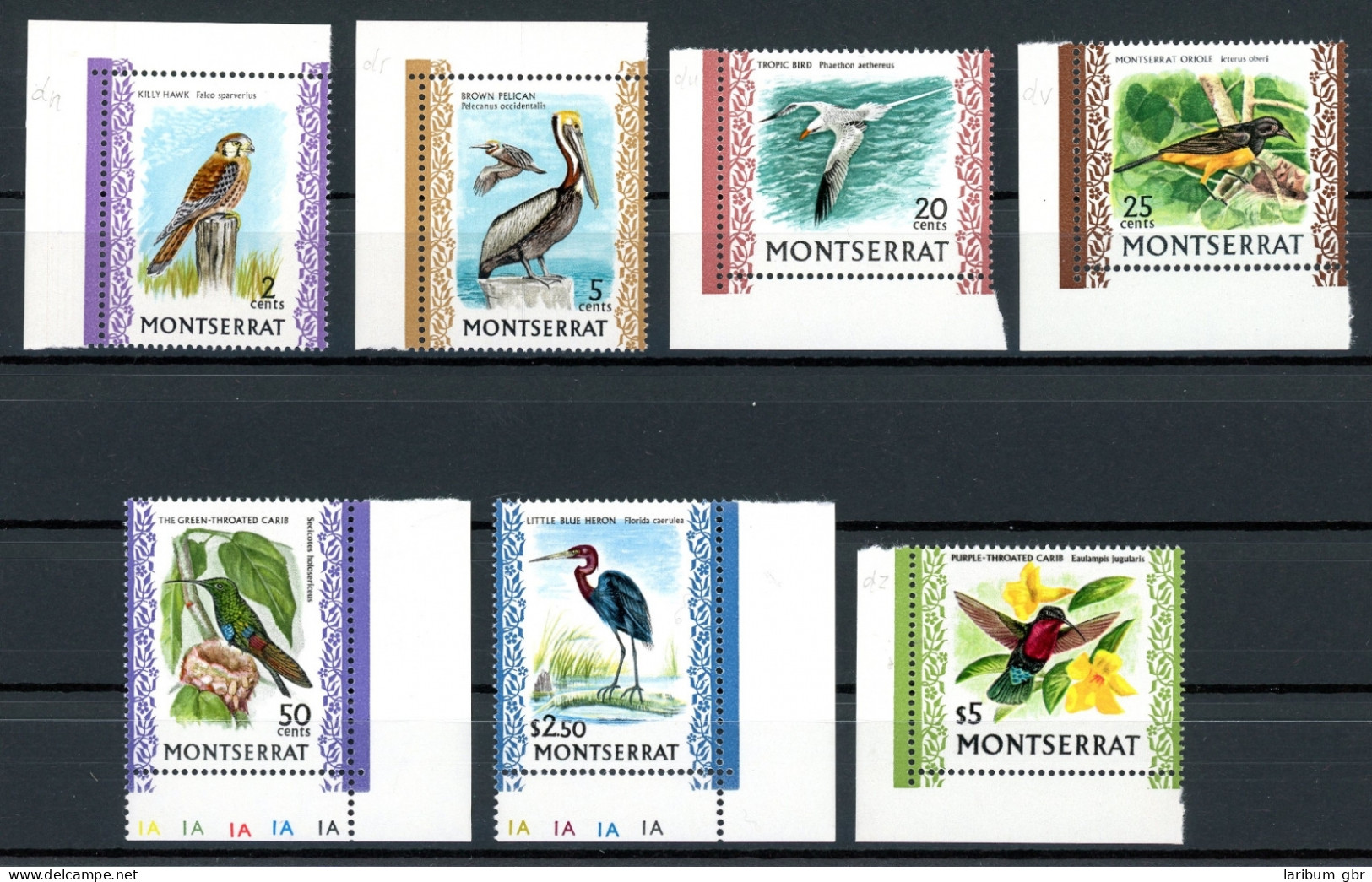 Montserrat Lot Aus 230-42 Postfrisch Vögel #GU602 - Anguilla (1968-...)