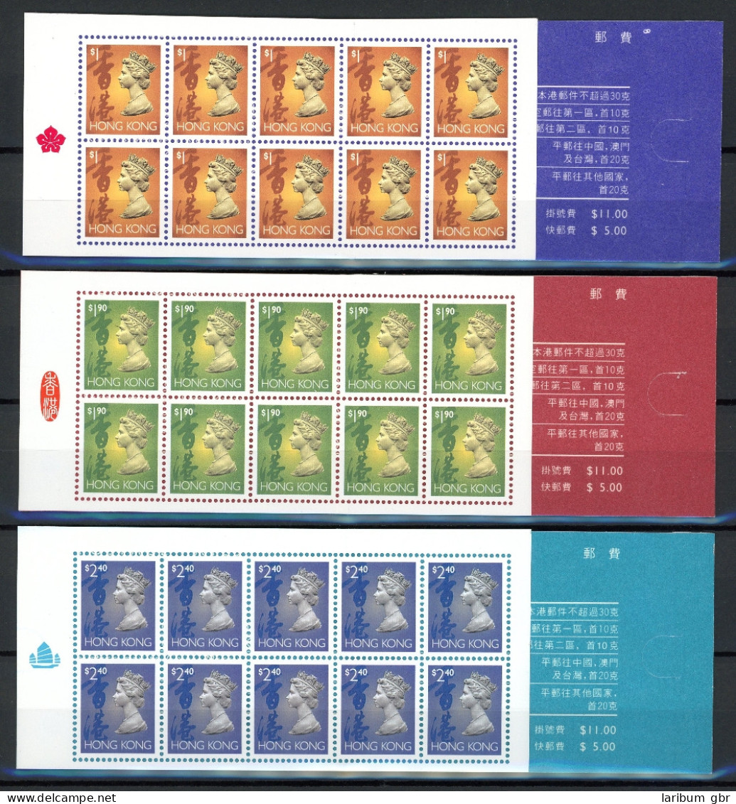 HongKong 3 Markenheftchen Mit 10x 702-704 II Postfrisch #IJ414 - Sonstige & Ohne Zuordnung