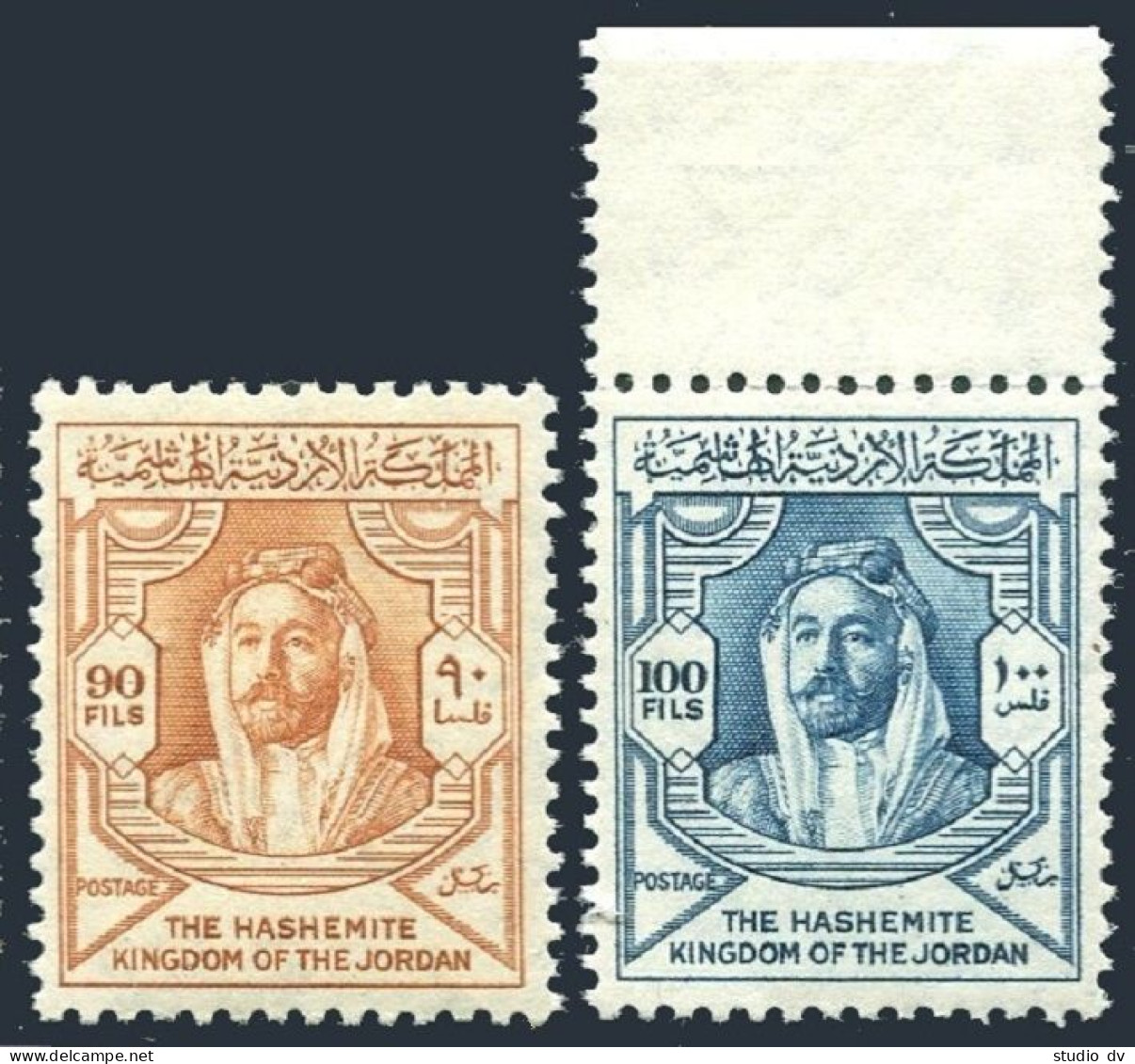 Jordan 285-286, MNH. Michel 257-258. Amir Abdullah Ibn Hussein, 1952. - Jordanie