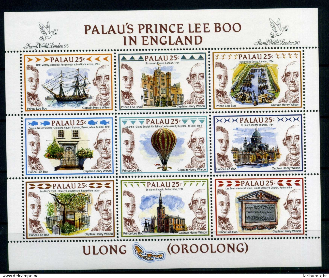 Palau 351-359 D Postfrisch Königshäuser #HK260 - Palau