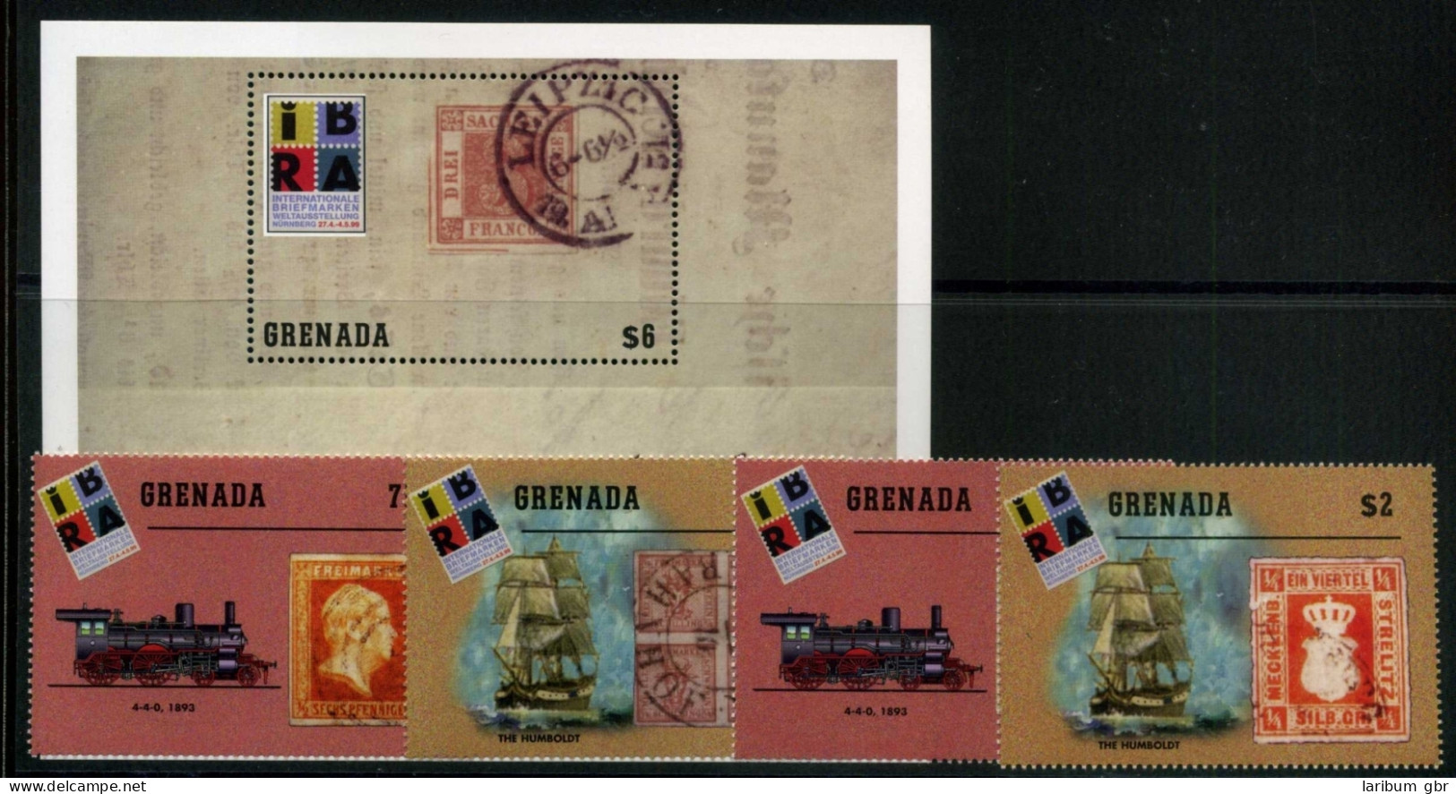 Grenada 3918-3921 + Bl 523 Postfrisch Philatelie #HX267 - Grenada (1974-...)