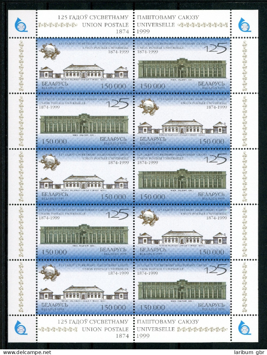 Weißrussland Kleinbogen 328-329 Postfrisch UPU #HX141 - Bielorrusia