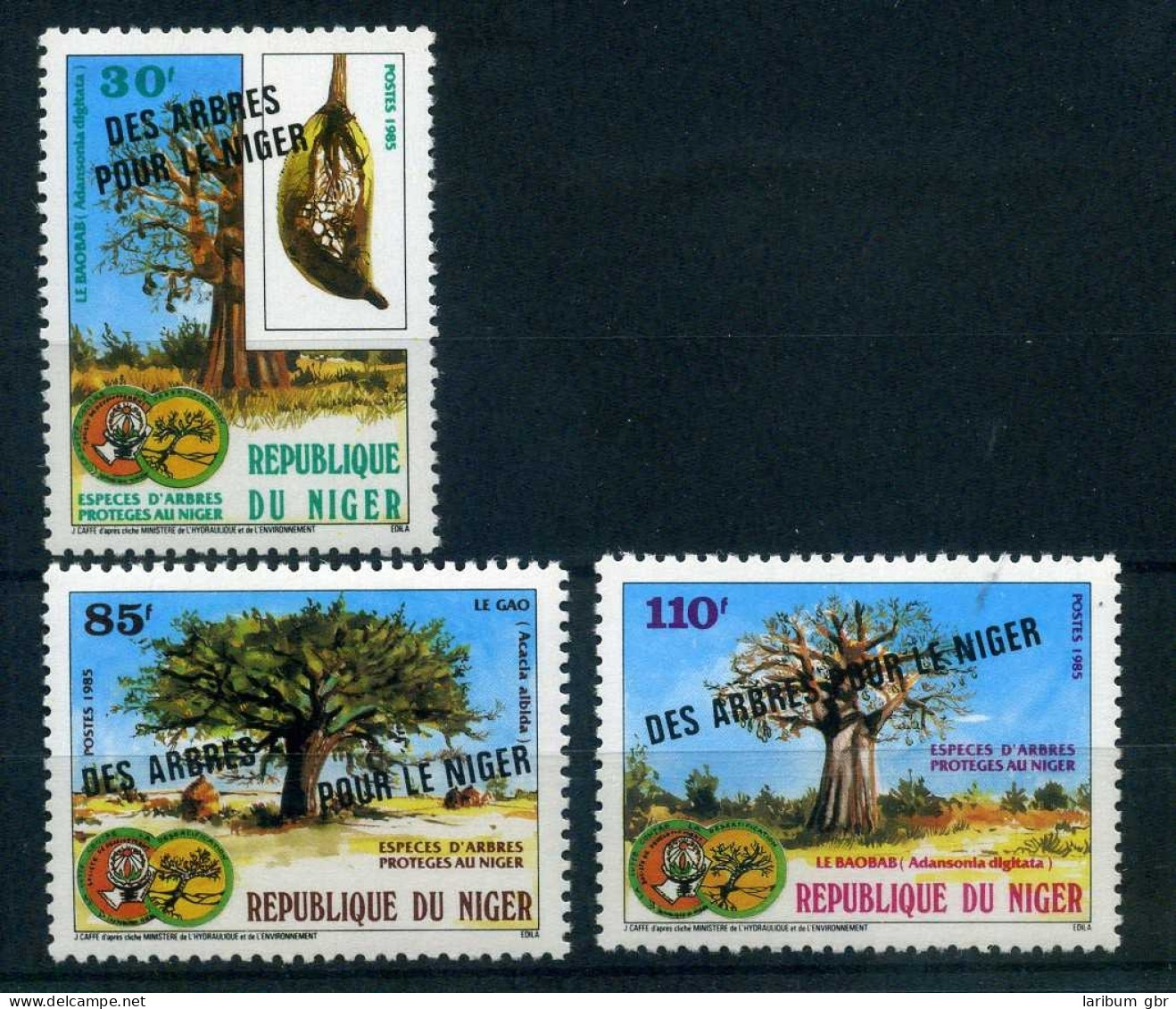 Niger 953-55 Postfrisch Naturschutz #IM473 - Niger (1960-...)