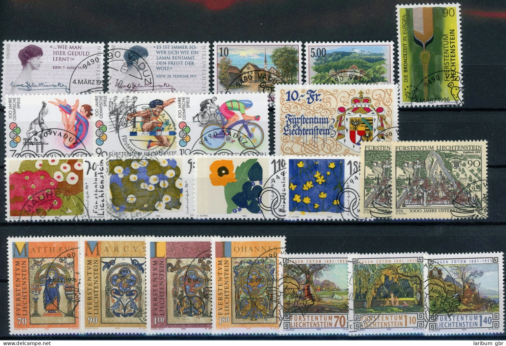 Liechtenstein Jahrgang 1996 Gestempelt #HX012 - Other & Unclassified