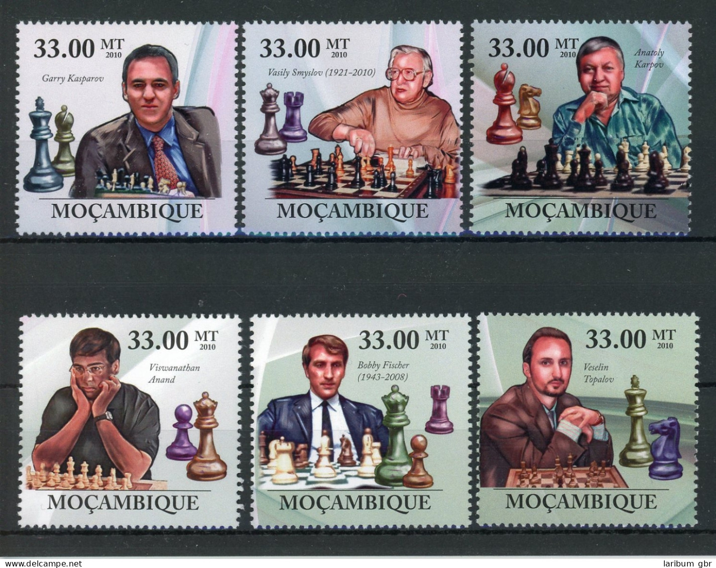 Mosambik 3697-3702 Postfrisch Schach #GI991 - Mozambico