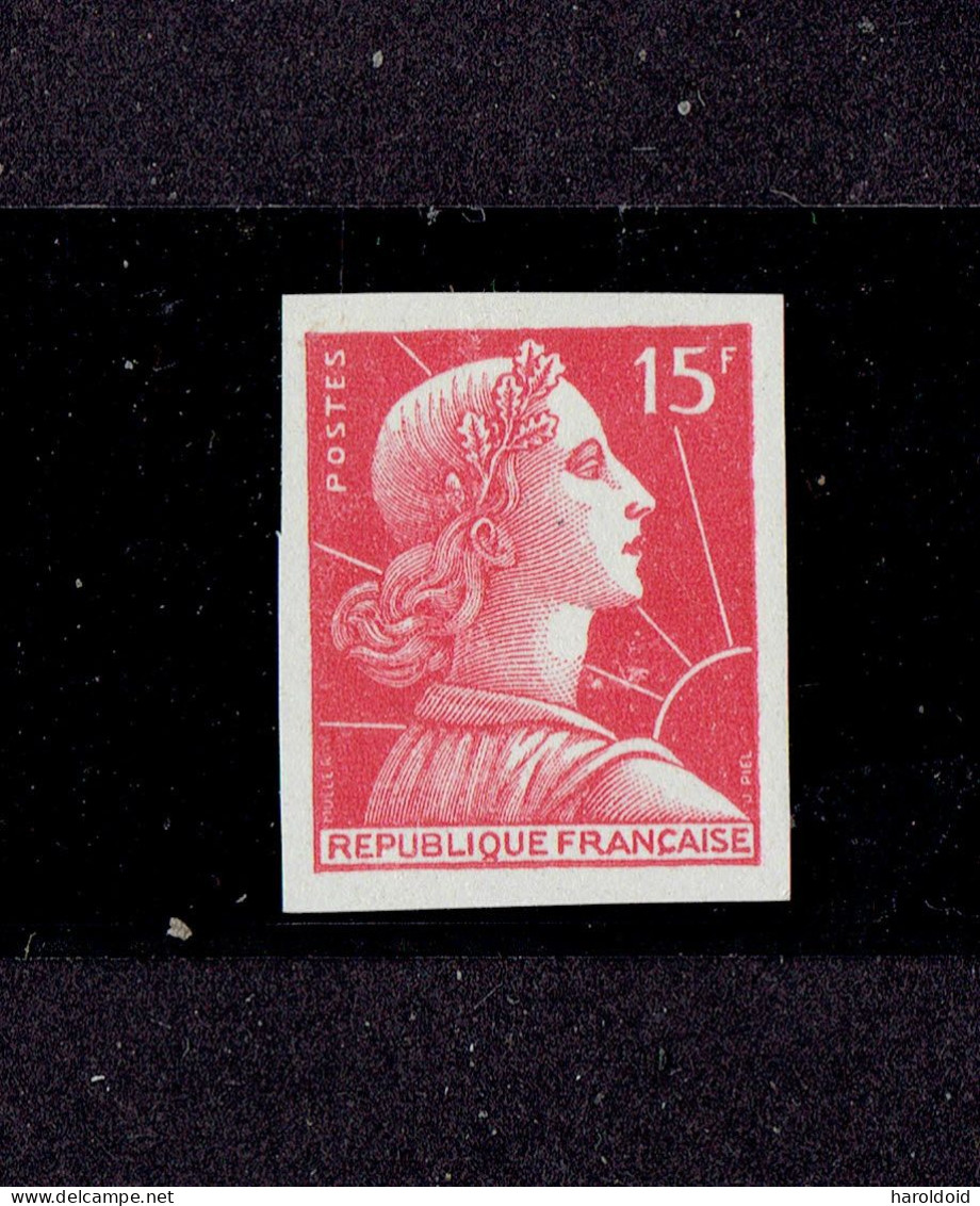 FRANCE - MULLER NON DENTELE - N°1011 ** MNH TB - 1955-1961 Marianne De Muller