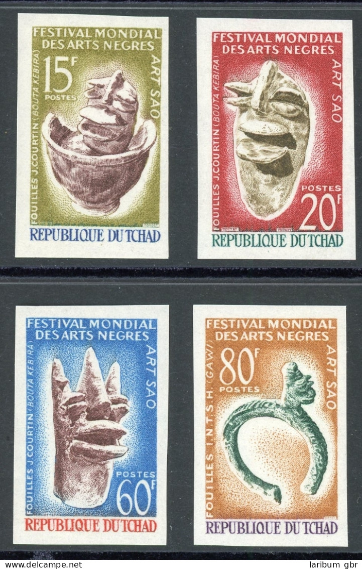 Tschad 102-105 Ungezähnz Postfrisch Volkskunst #HX395 - Chad (1960-...)