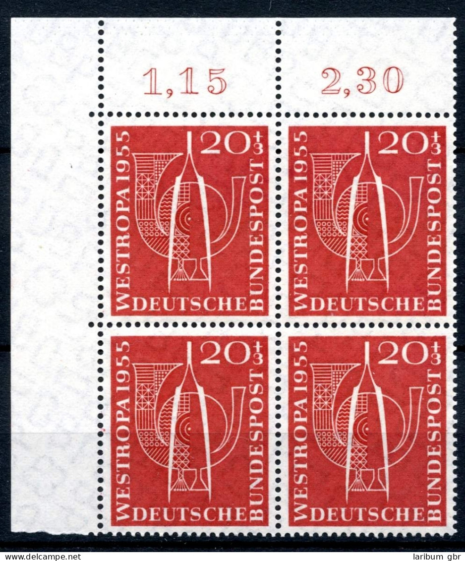 Bund 4er Block 218 Postfrisch Eckrand Oben Links #IS669 - Altri & Non Classificati