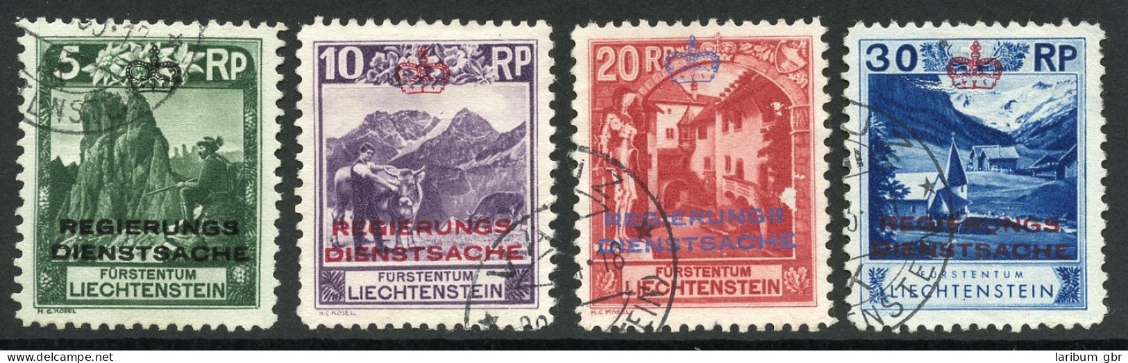 Liechtenstein Dienst 1-4 A Gestempelt #HX066 - Altri & Non Classificati